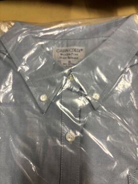 Cabin Creek Women’s Sky Blue Button-Down Oxford Shirt